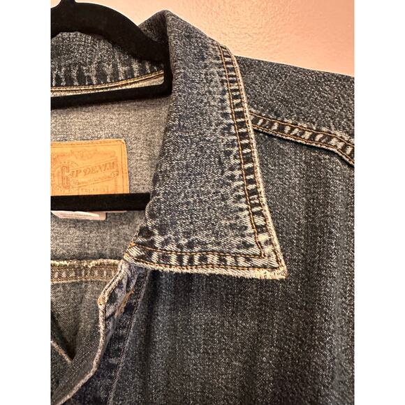Vintage Gap Denim Jean Jacket 90s Large Style 151021-00-1 - Picture 11 of 16